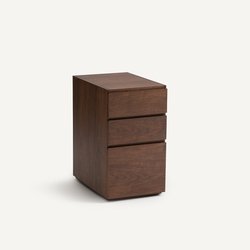 Cajonera de 3 cajones chapados en nogal, Working AM.PM image