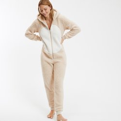 Kapuzenjumpsuit aus Sherpa-Fleece SO'HOME image