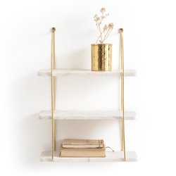 Wandregal Fitia, Marmor und Messing, B. 40 cm LA REDOUTE INTERIEURS image