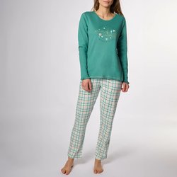 Pyjama Tweed mit langen Ärmeln, Baumwolle NAF NAF image