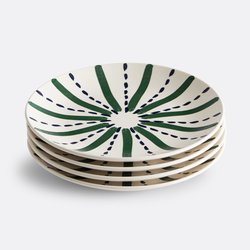 Servizio di 4 piatti piani in ceramica Riveri LA REDOUTE INTERIEURS image