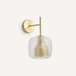 Mistinguett Textured Glass & Metal Wall Light AM.PM X EMMANUEL GALLINA image