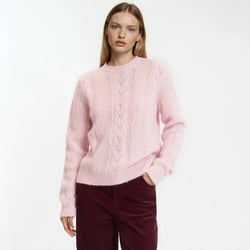 Trui van ajour ricot, wol en alpaca mix LA REDOUTE COLLECTIONS image