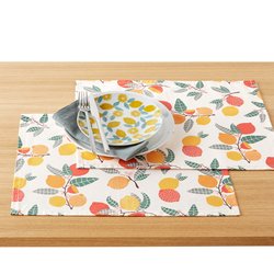 2er-Pack Tisch-Sets Citron, Baumwolle mit Beschichtung LA REDOUTE INTERIEURS image