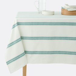 Toalha de mesa às riscas em algodão lavado tecido tingido, Boisseau LA REDOUTE INTERIEURS image