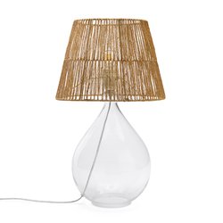 Yaku Glass & Hemp Table Lamp LA REDOUTE INTERIEURS image
