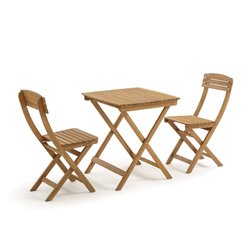 Conjunto de jardín plegable Garden 3 muebles LA REDOUTE INTERIEURS image