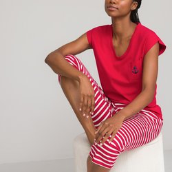 Pyjama pantacourt jersey en coton ANNE WEYBURN image