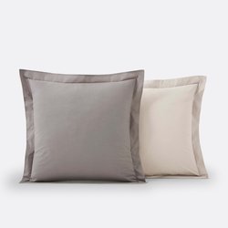 Taie d'oreiller en coton bicolore SO'HOME image