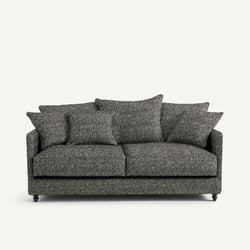 Canapé compact convertible, 3 places, en bouclette, LAZARE AM.PM image
