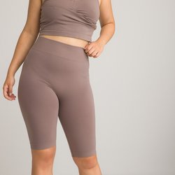Leggings cortos sin costuras, Milky LA REDOUTE COLLECTIONS image