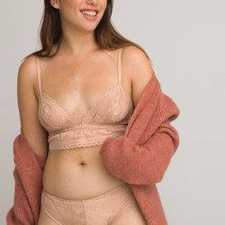 Les Signatures - Jeanne Recycled Bustier Bra in Lace LA REDOUTE COLLECTIONS image