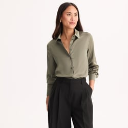 Camicia in satin, maniche lunghe ANNE WEYBURN image