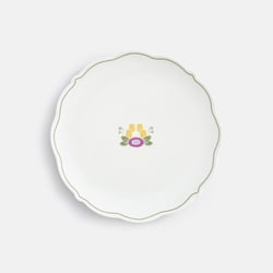 Lot de 4 assiettes à dessert au décor floral, en porcelaine, POPIE LA REDOUTE INTERIEURS image