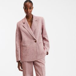 Blazer mit asymmetrischer Knopfleiste aus Leinen und Baumwolle LA REDOUTE COLLECTIONS image
