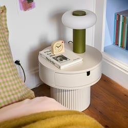 Tamita Bedside Table with Lacquered Fluted Base LA REDOUTE INTERIEURS image