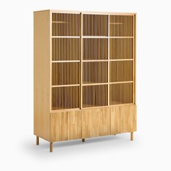 Armoire en chêne 6 portes, Bilbao LA REDOUTE INTERIEURS image