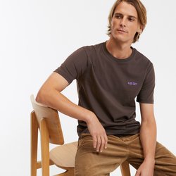Футболка с вышивкой с короткими рукавами и круглым вырезом LA REDOUTE COLLECTIONS image