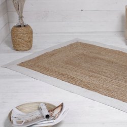 Tapis de salon bicolore uni coton SLOW LIFE RINA TODAY image