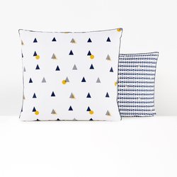 Digna Geometric 100% Cotton Percale 180 Thread Count Pillowcase LA REDOUTE INTERIEURS image
