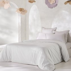 Bérénice Cotton Satin 300 Thread Count Duvet Cover EMMA X LA REDOUTE INTERIEURS  image