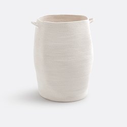Panier à linge en coton H65 cm, Kesia LA REDOUTE INTERIEURS image