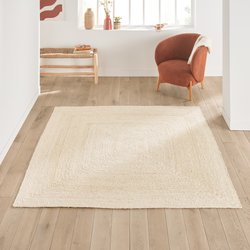 Tapis carré jute blanchi, Aftas LA REDOUTE INTERIEURS image