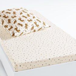Lenzuolo con angoli bambino, 30% cotone riciclato, Tigris LA REDOUTE INTERIEURS image