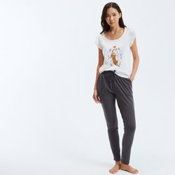 Pyjama imprimé panthère, maille coton SO'HOME image