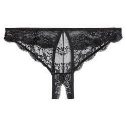 Lace Crotchless Thong SUITE PRIVEE image