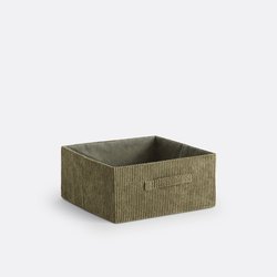 Cesto plegable, pana, Veloudo LA REDOUTE INTERIEURS image