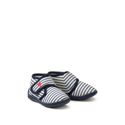 Pantofole con patta a strappo rigate LA REDOUTE COLLECTIONS image