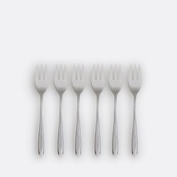 Set 6 forchette dolce, inox Ebano LA REDOUTE INTERIEURS image