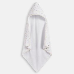 Scacco 380g Cotton Muslin/Bouclé Towelling Bath Cape LA REDOUTE INTERIEURS image