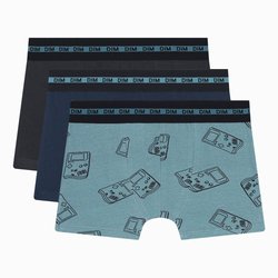 Confezione da 3 boxer in cotone stretch DIM image