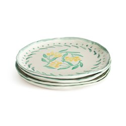 Lot de 4 assiettes plates en grès, Capria LA REDOUTE INTERIEURS image