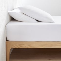 Drap housse uni coton bio, bonnet 30cm, Scenario LA REDOUTE INTERIEURS image