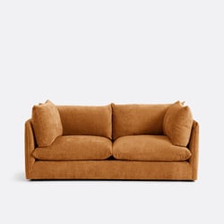 Sofá direito, 3 lugares, em veludo texturado espesso, MALO LA REDOUTE INTERIEURS image