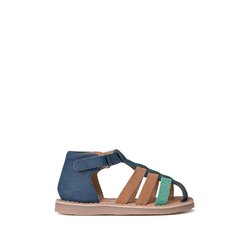 Kids Leather Sandals with Touch 'n' Close Fastening LA REDOUTE COLLECTIONS image