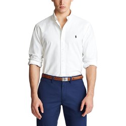 Cotton Oxford Shirt in Custom Fit POLO RALPH LAUREN image