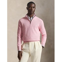 Пуловер с застежкой на молнию до середины из хлопка пике POLO RALPH LAUREN image