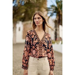 Blouse fluide imprimée col V, BEDRA LA PETITE ETOILE image