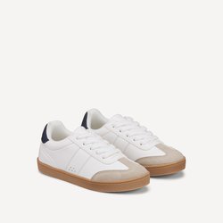 Kids Retro Dual Fabric Trainers LA REDOUTE COLLECTIONS image