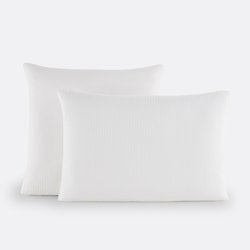 Funda de almohada de satén de algodón, Opale a rayas LA REDOUTE INTERIEURS image