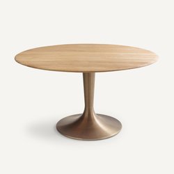 Plateau de table Ø130 cm Hisia chêne massif AM.PM image