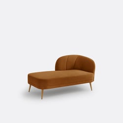 Longchair in fluweel, links, Leone LA REDOUTE INTERIEURS image