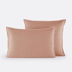 Clara 100% Cotton Flannel Pillowcase LA REDOUTE INTERIEURS image