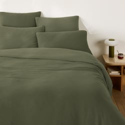 Housse de couette gaze de coton/coton lavé, KUMCO LA REDOUTE INTERIEURS image