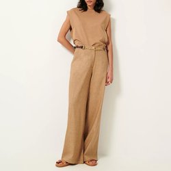 Pantaloni a gamba larga in misto lino, DASUM SESSUN image