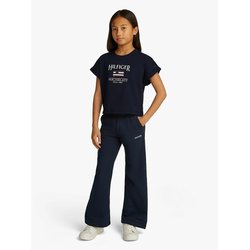 T-shirt de mangas curtas, logótipo com lantejoulas TOMMY HILFIGER image